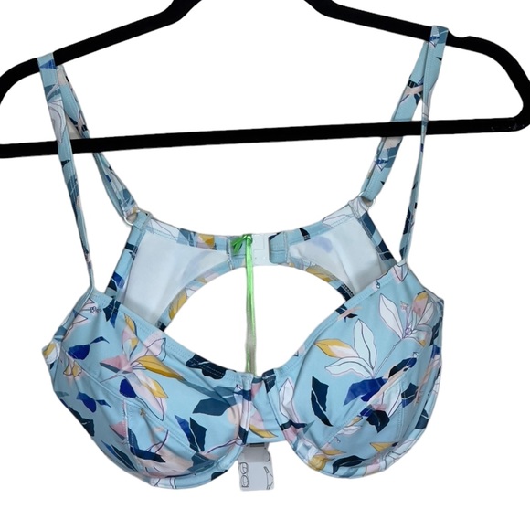 Lilly & Lime NWT 36DD Floral Bikini Swim Top - Picture 1 of 4